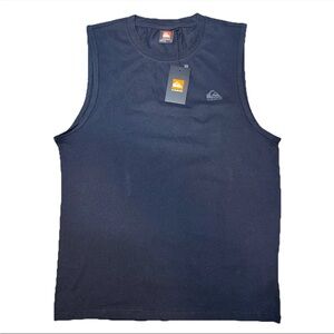 Quiksilver Black Thick Logo Tank Top Men’s Small NWT